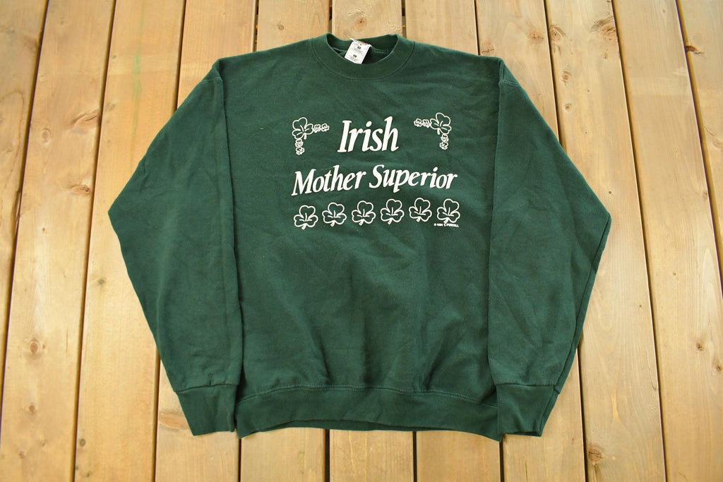 Vintage 1990s Irish Mother Superior Crewneck Sweatshirt Men's XL