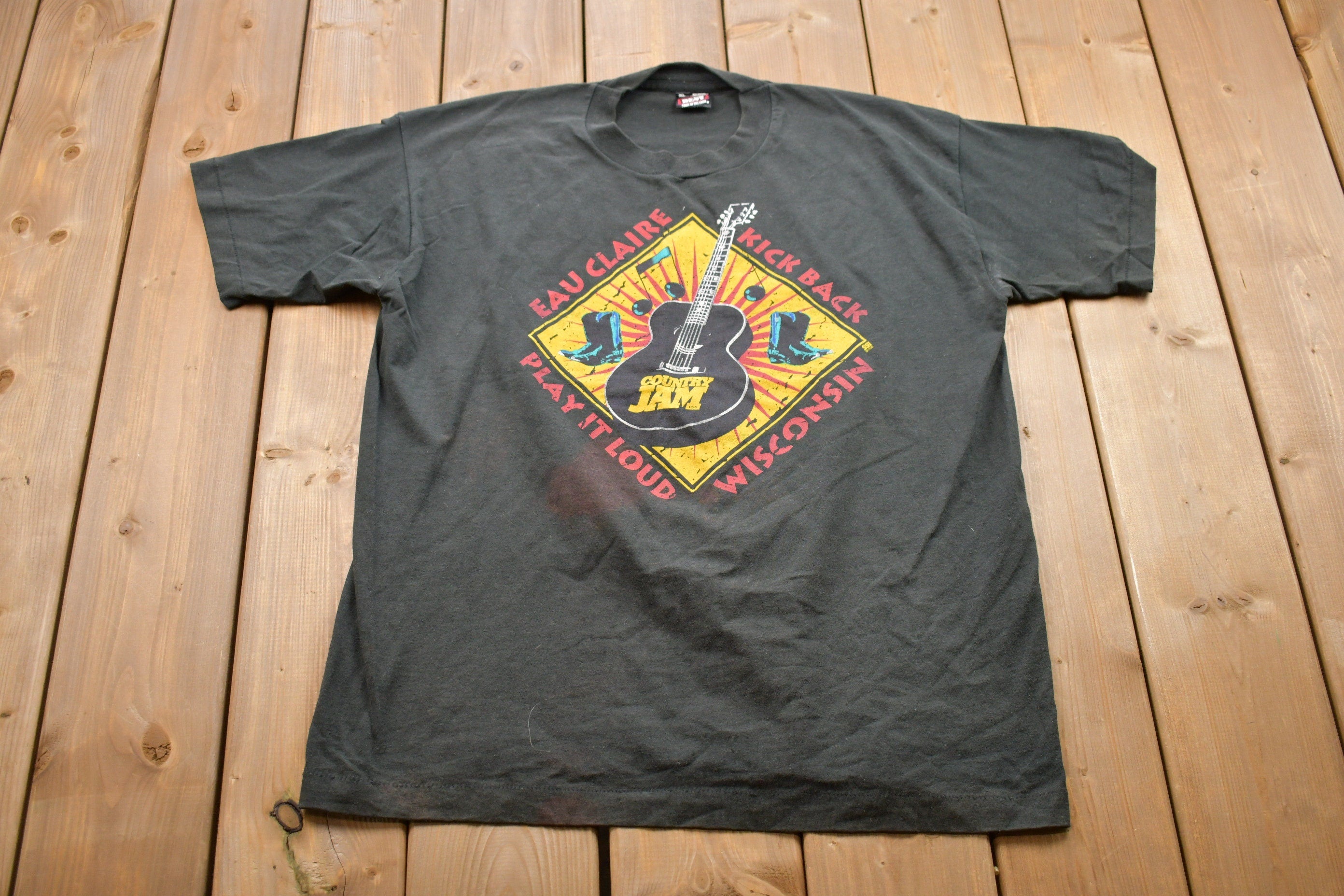 Vintage 1995 Country Jam USA Graphic T-Shirt