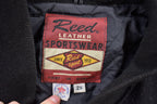 Vintage 1990s Reed Leather Wool Varsity Jacket