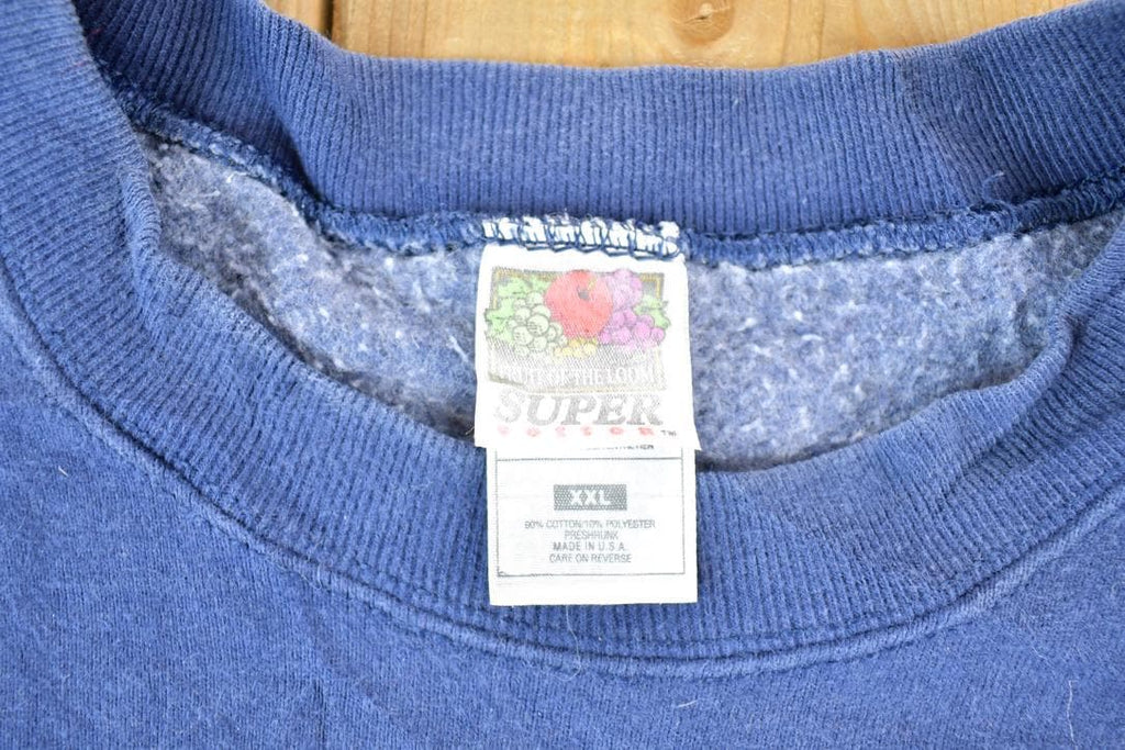 Vintage 1990s Illinois Fire Department Souvenir Heavyweight Crewneck Sweatshirt