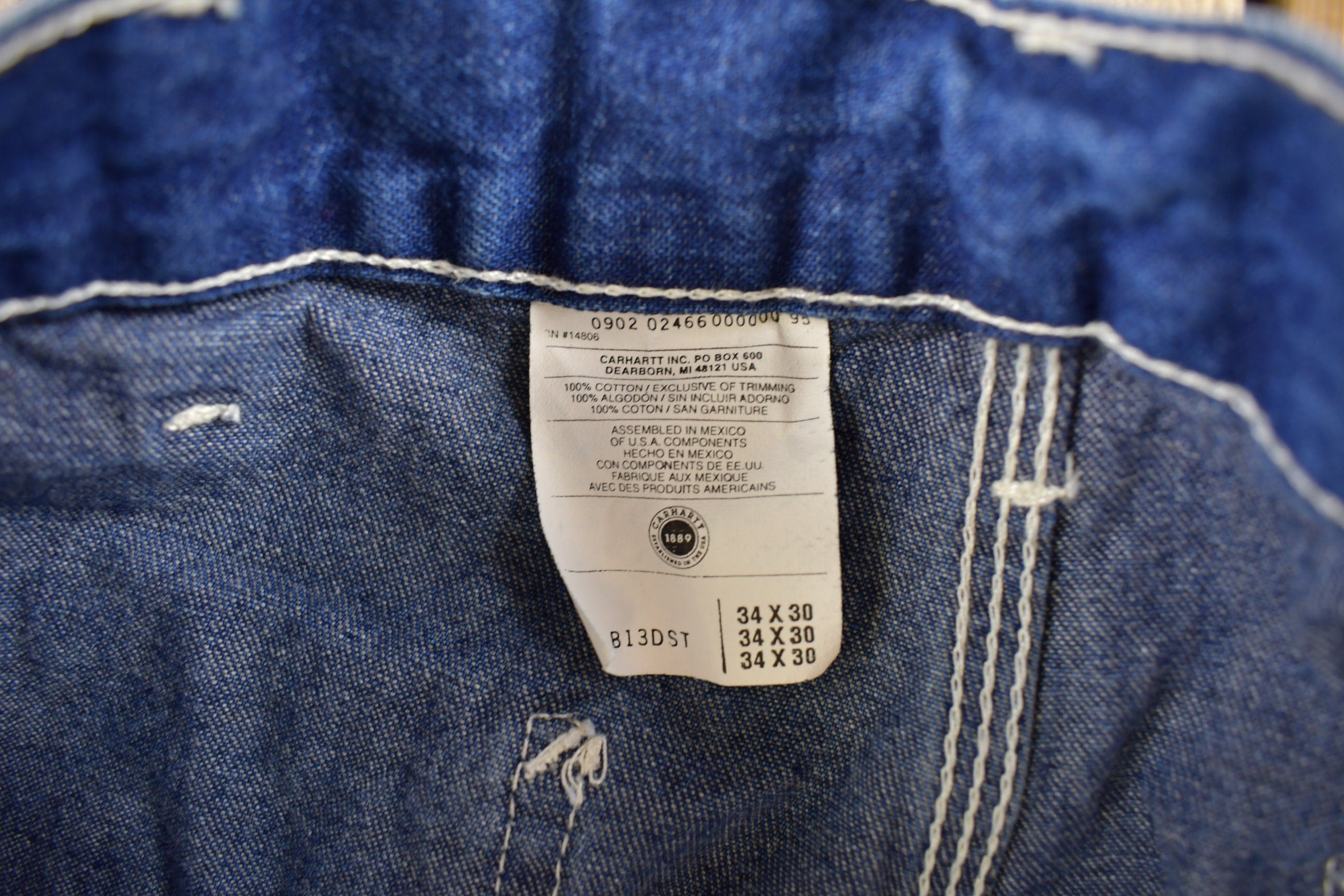 Vintage 1990s Carhartt Carpenter Denim Jeans Men's 32 x 29