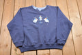 Vintage 1990s Three Angels Double Collared Crewneck Sweatshirt  Made in USA  90s Crewneck  Athleisure  Streetwear  American Vintage