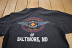 Vintage 1990s Harley Davidson Motorcycles Of Baltimore Graphic T-Shirt