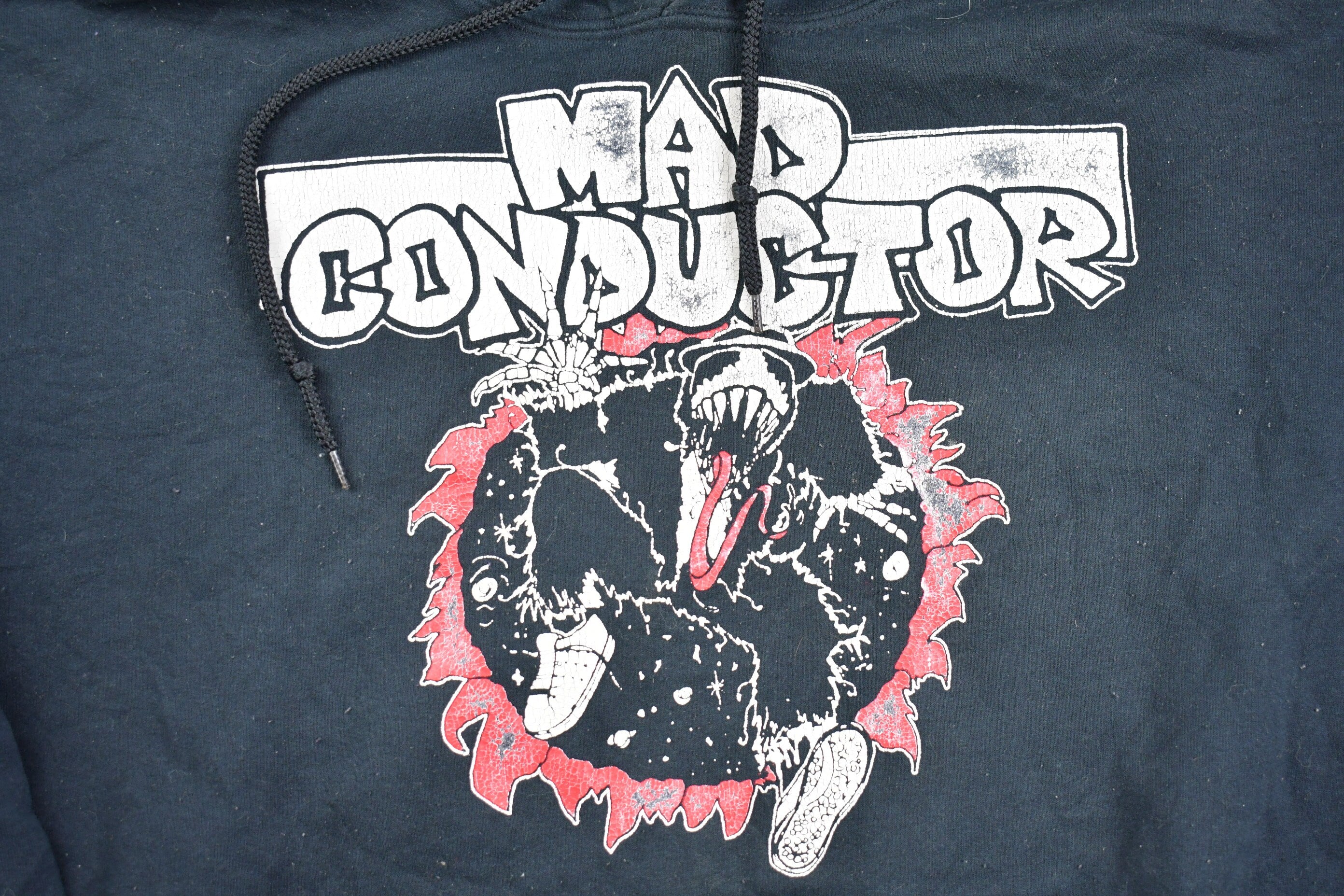 Vintage 1990s Mad Conductor Graphic Hoodie