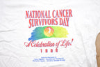 Vintage 1998 National Cancer Survivors Day Graphic T-Shirt