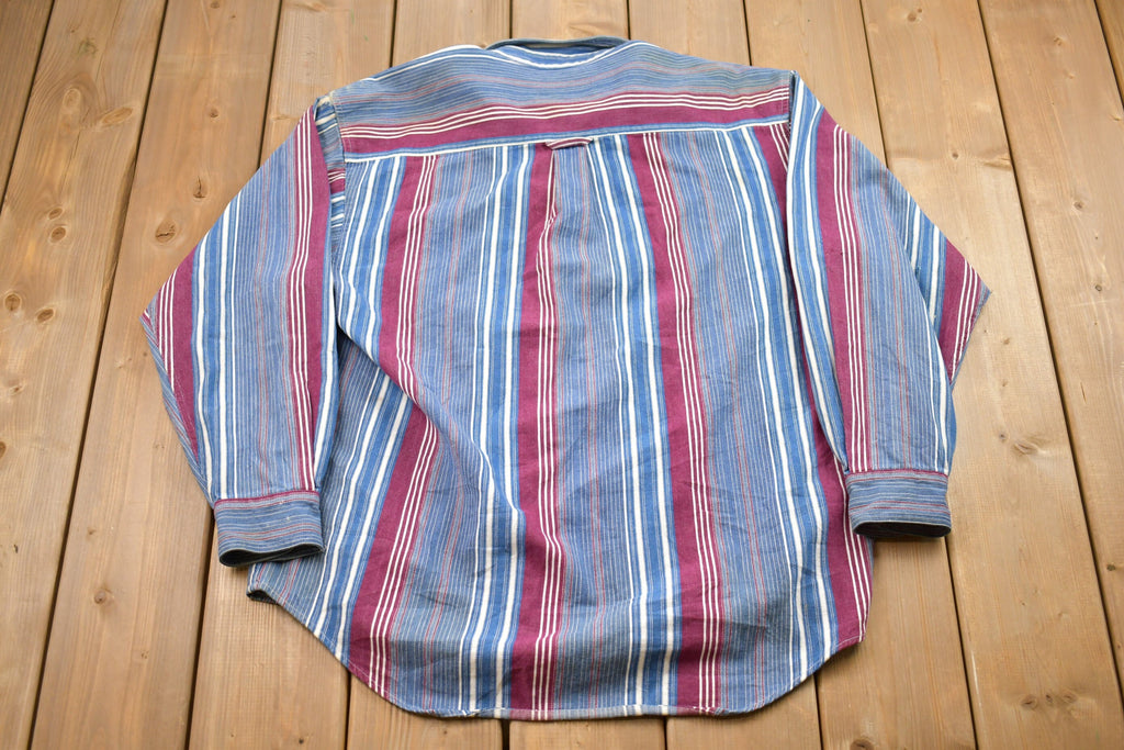 Vintage 1980s Creative Edge Striped Button Up Shirt