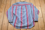 Vintage 1980s Creative Edge Striped Button Up Shirt