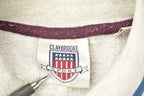 Vintage 1990s Claybrooke Sport Quarter Button Striped Shirt