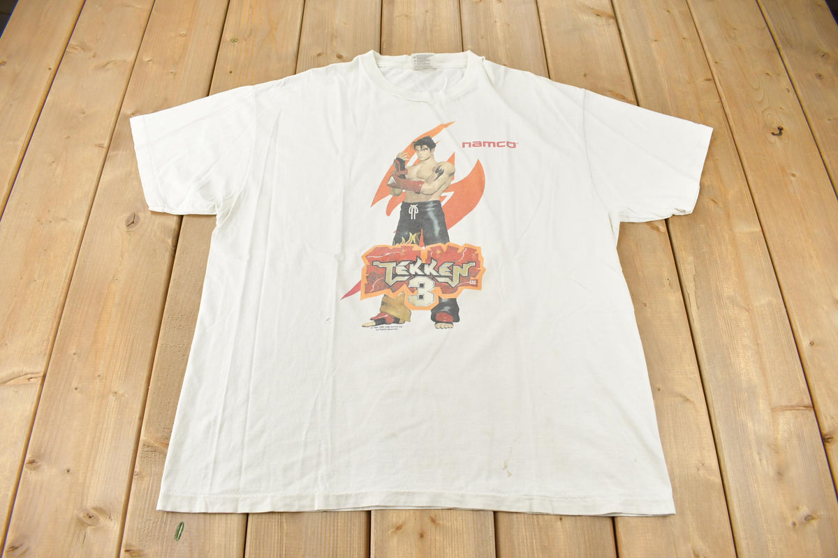 Vintage 1996 Tekken 3 Namco Single Stitch Gaming Graphic T Shirt Size XL