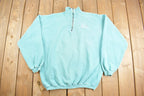 Vintage 1990s Lake view Memorial Quarter Zip Sweatshirt