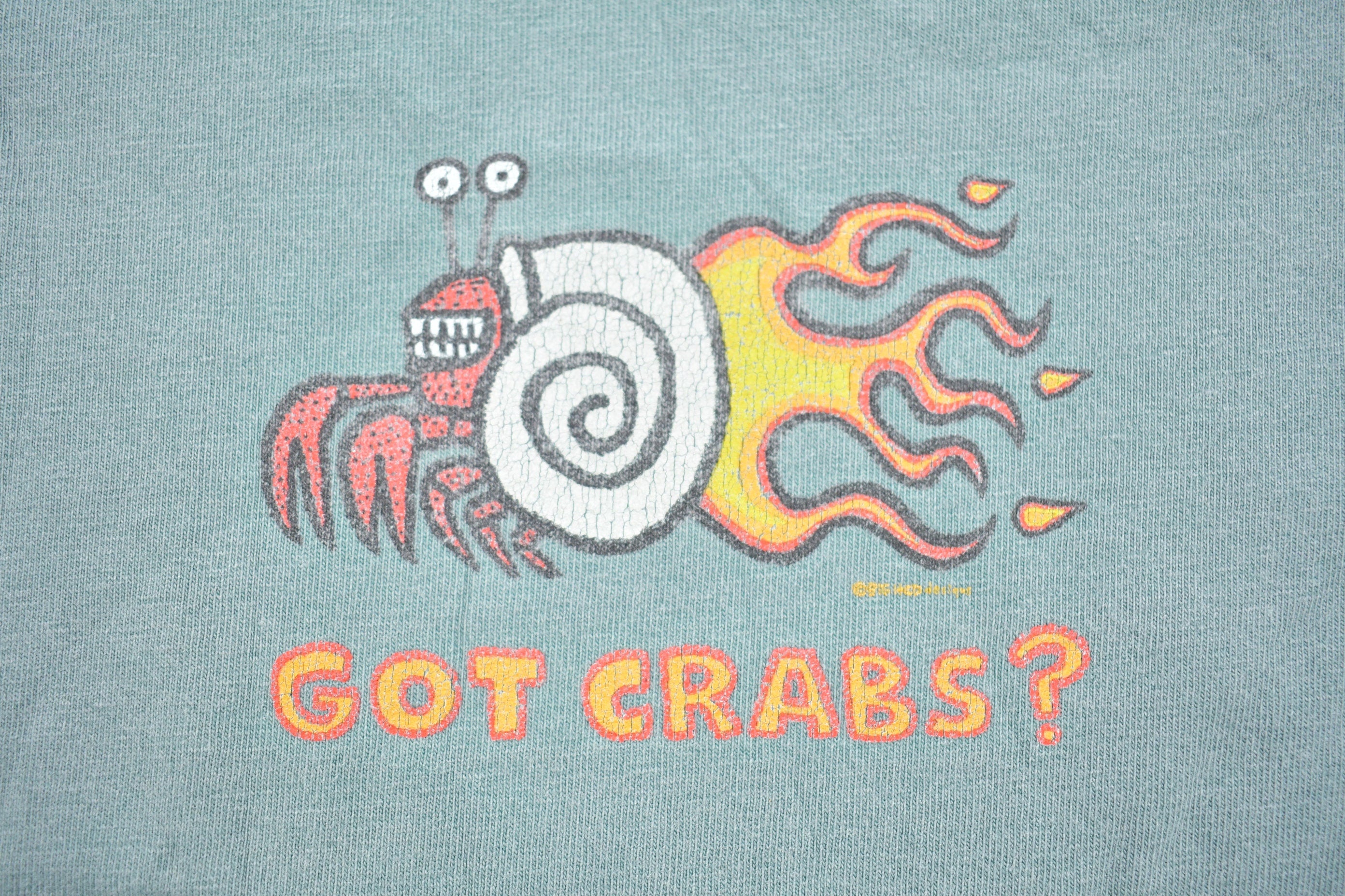 Vintage 1990s Got Crabs? Graphic T Shirt