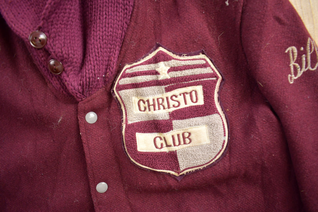 Vintage 1980s Christo Club Reversible Varsity Jacket
