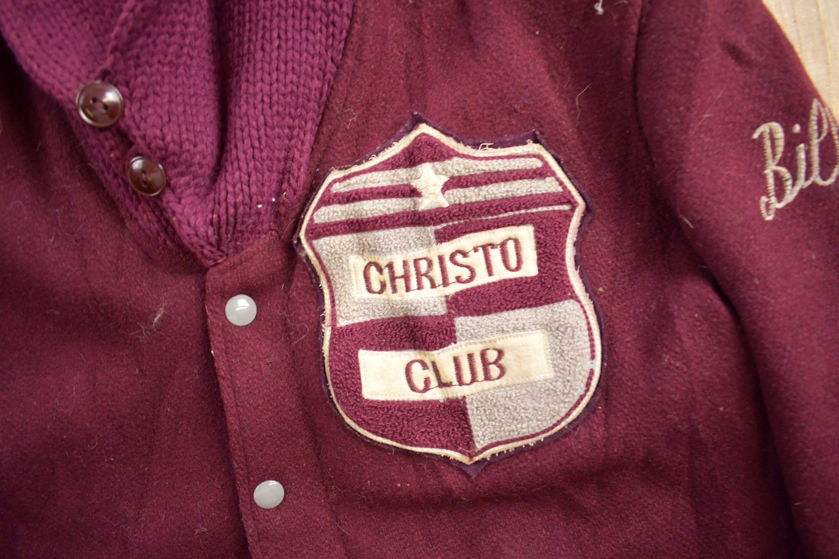Vintage 1980s Christo Club Reversible Varsity Jacket