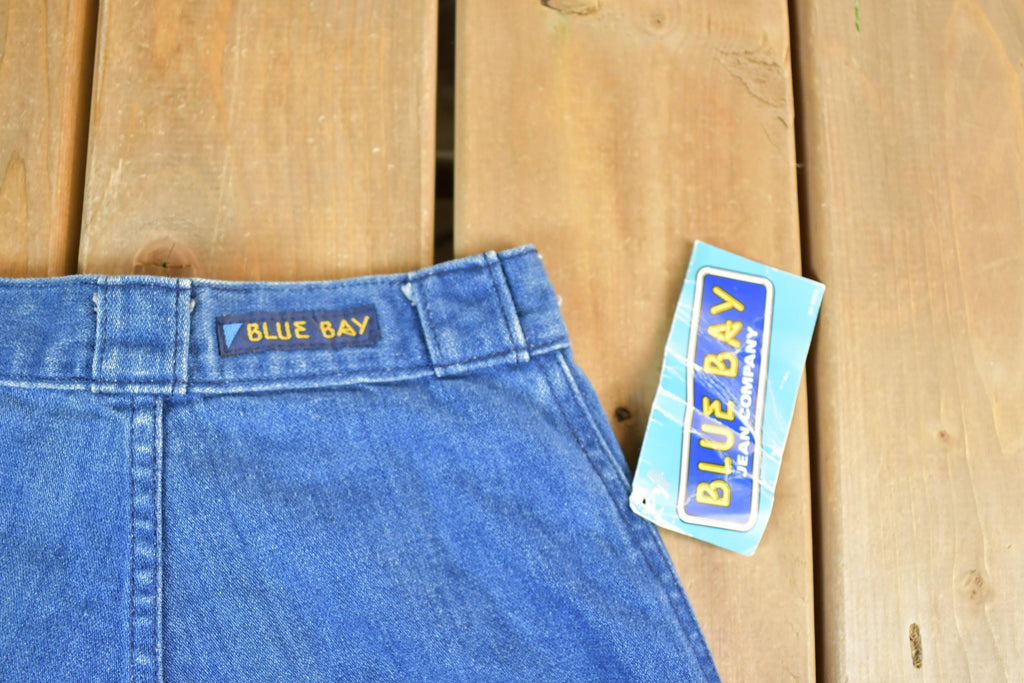 Vintage 1970s Deadstock Blue Bay Jean Company Denim Jeans Size 23 x 31 Made In USA