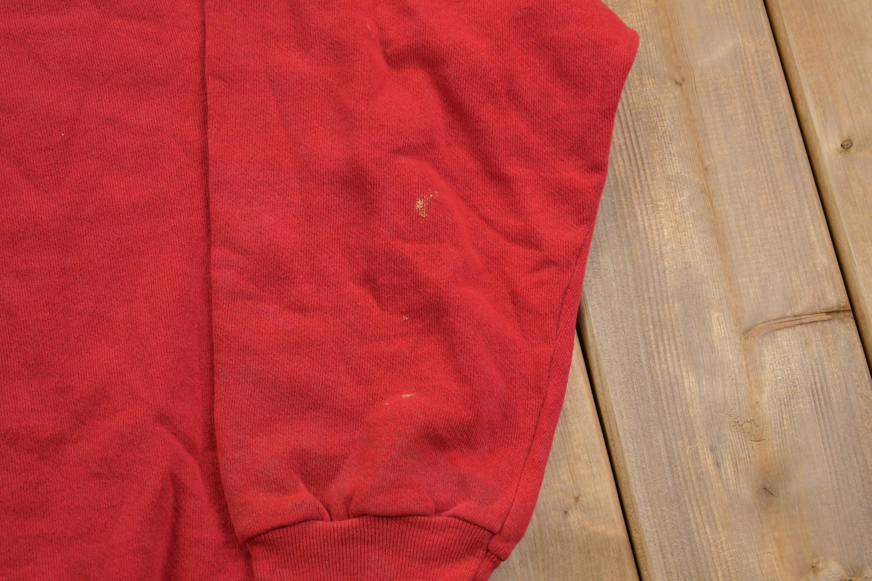 Vintage 1990s Discus Active Boxy Sun-faded Crewneck Sweatshirt Made In USA