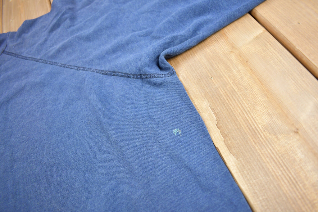 Vintage 1980s Distressed Blank Raglan Crewneck Sweatshirt