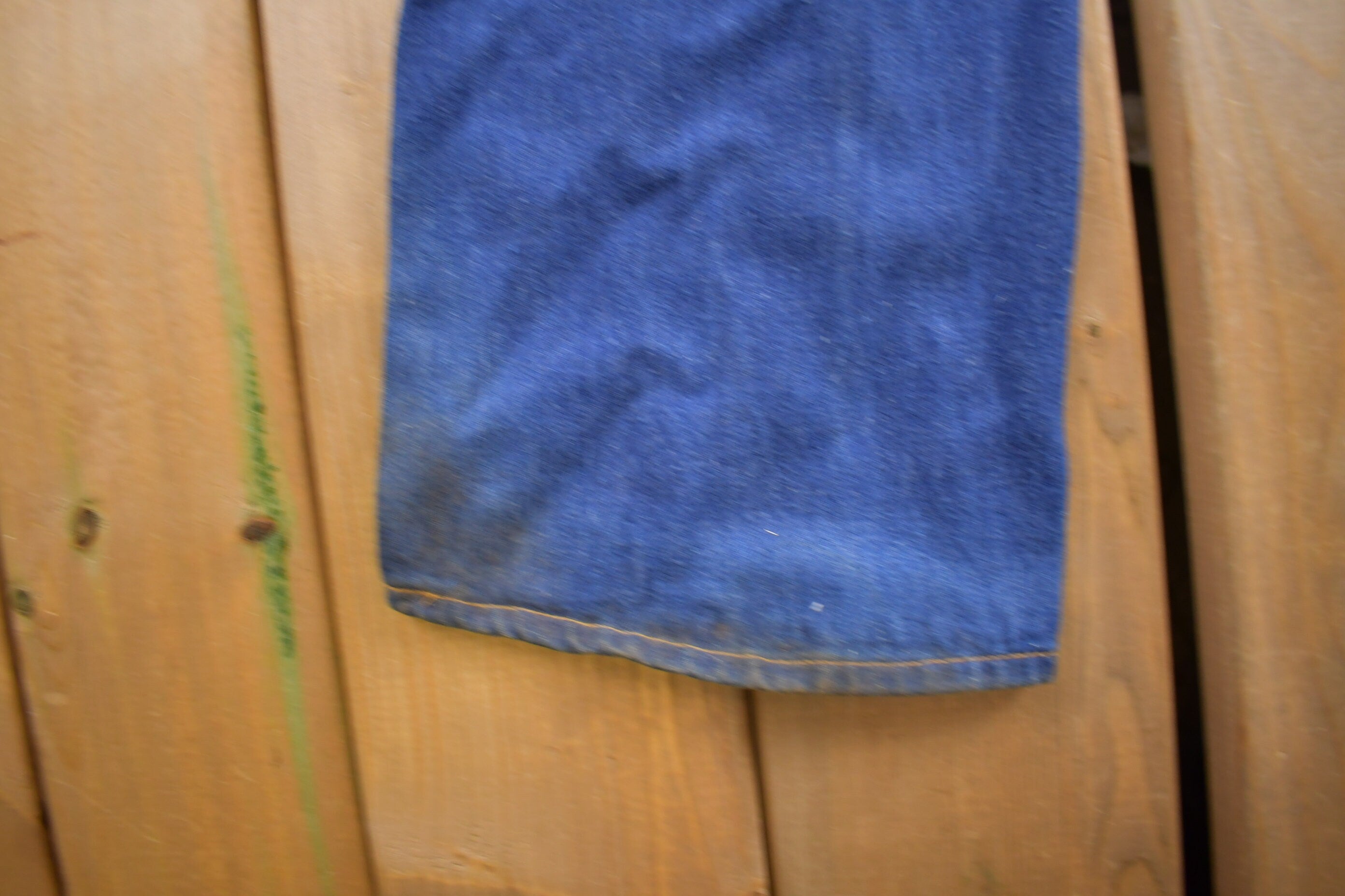 Vintage 1970s Levi's Orange Tab Embroidered Jeans Size 24 x 32
