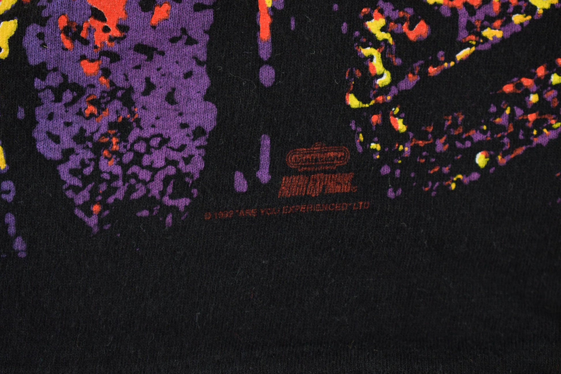 Vintage 1992 Jimi Hendrix Are You Experienced? All Over Print Single Stitch Band T-Shirt