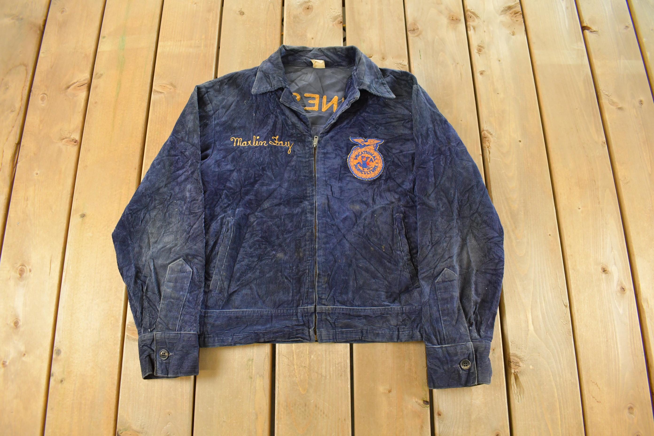 Vintage 1970s FFA Agriculture Education Minnesota Corduroy Jacket Men's M