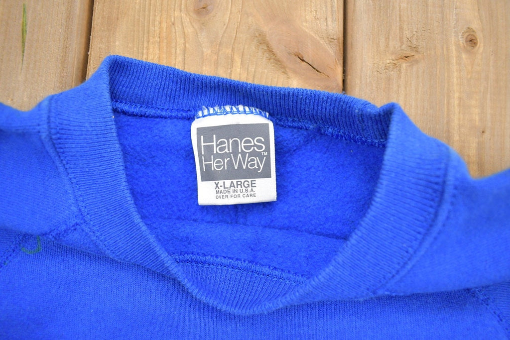 Vintage 1990s Blue Hanes Sweatshirt