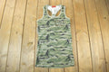 Vintage 1990s Vigoss Studio Women's Crown Graphic Camo Tank Top