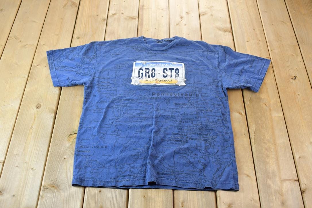 Vintage 1990s Souvenir Pennsylvania Travel T-Shirt Made In USA