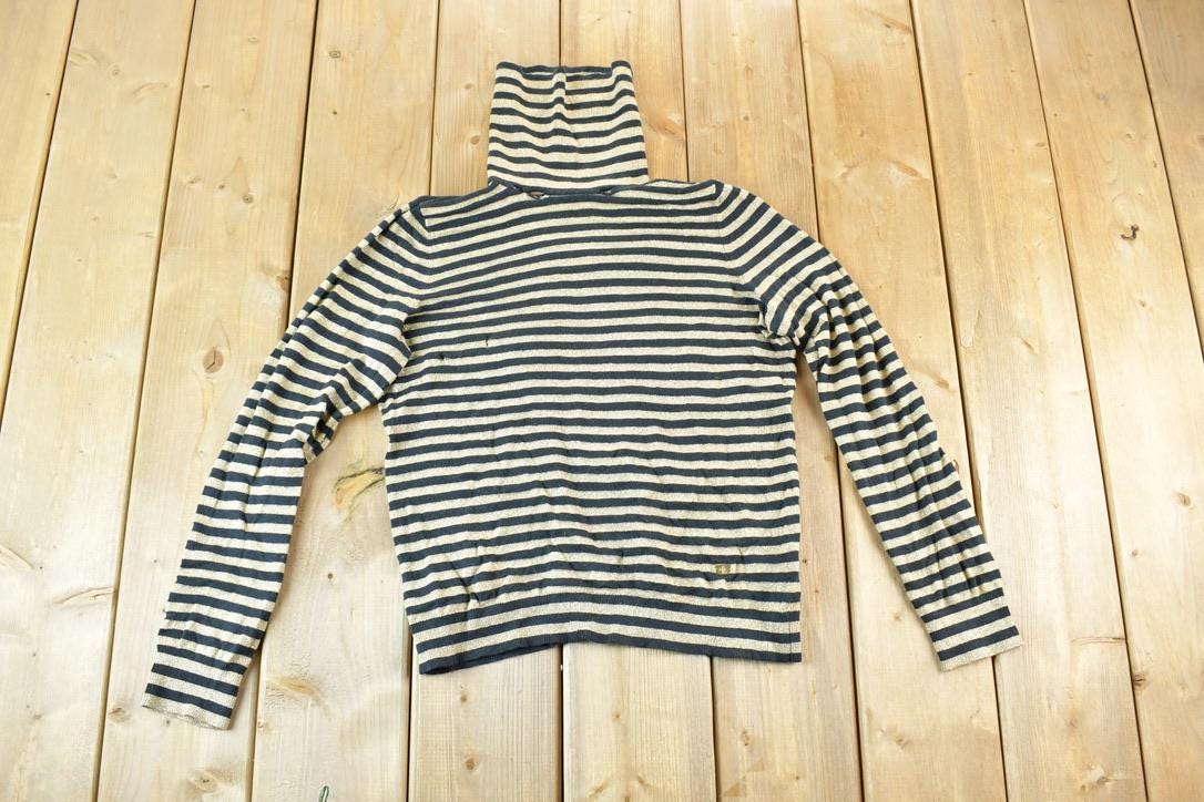 Vintage 1990s Lauren Ralph Lauren Striped Yachting Knit Shirt