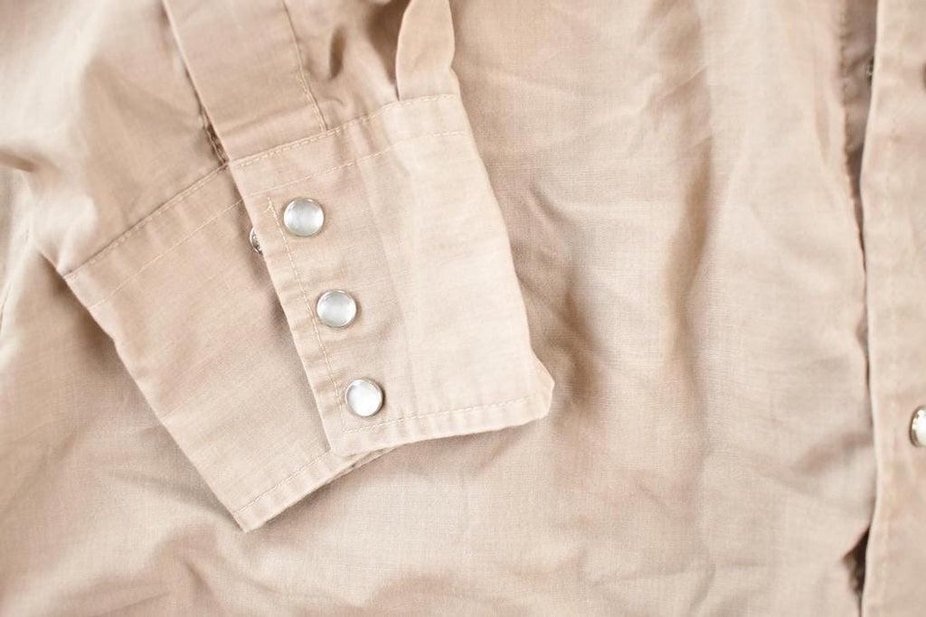 Vintage 1980s Ely Plains Blank Button Up Shirt Men's M