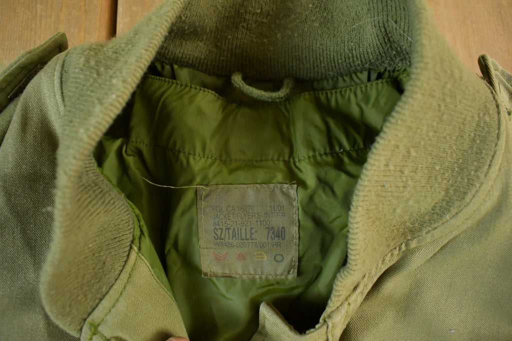 Vintage 1980s Army Military Flyers Jacket Men's Large
