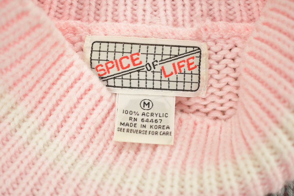 Vintage Spice Of Life Knitted Mock Neck Sweater