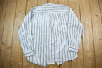 Vintage 1990s Blue Button Up Shirt /