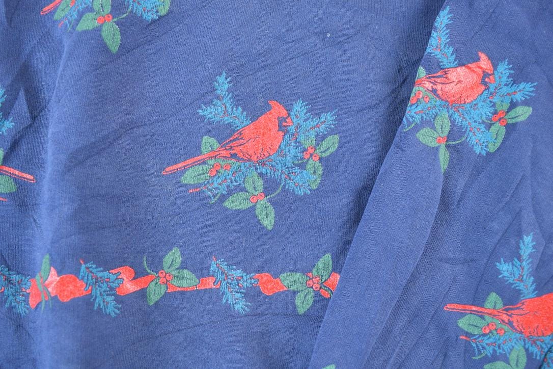 Vintage 1990s Artisans AOP Cardinal Double Collar Souvenir Crewneck Sweatshirt Made In USA
