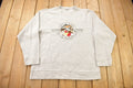 Vintage 2000 Looney Tunes Embroidered Fleece Crewneck Sweatshirt