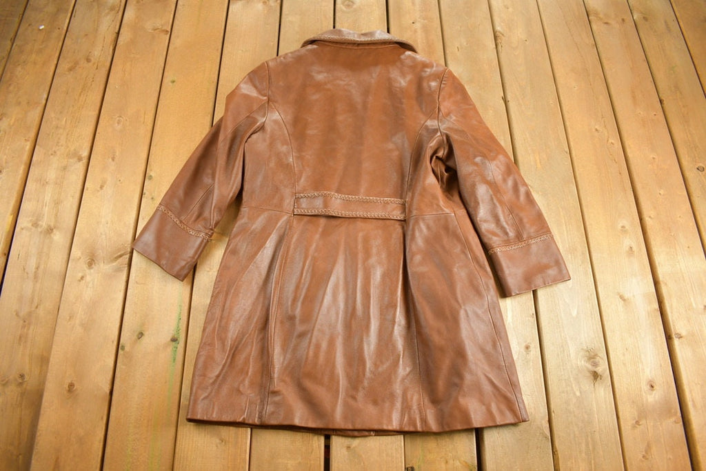 Vintage 1990s Danier Brown Leather Jacket