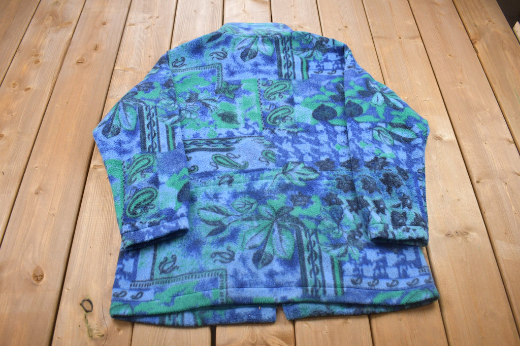 Vintage 1990s Alfred Dunner Zip Up Fleece Sweater
