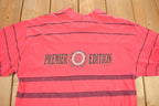 Vintage 1990 IOU Premier Edition Long Sleeve Striped T Shirt