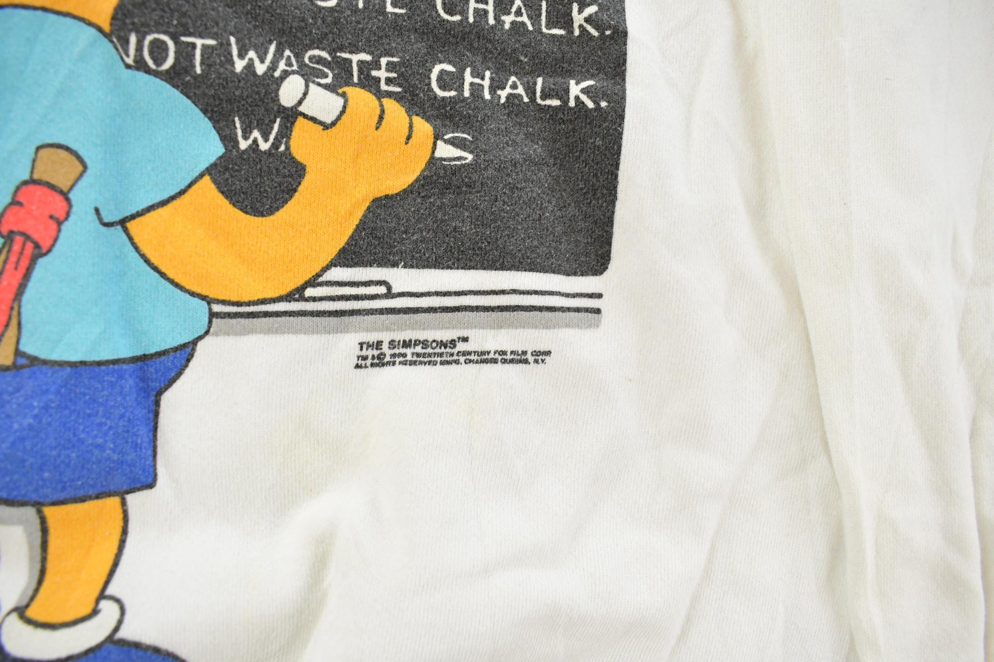 Vintage 1990s Bart Simpson Graphic Crewneck Sweatshirt Men's Medium / 90s Crewneck / Made In USA / Raglan Sweater / TV Cartoon Promo