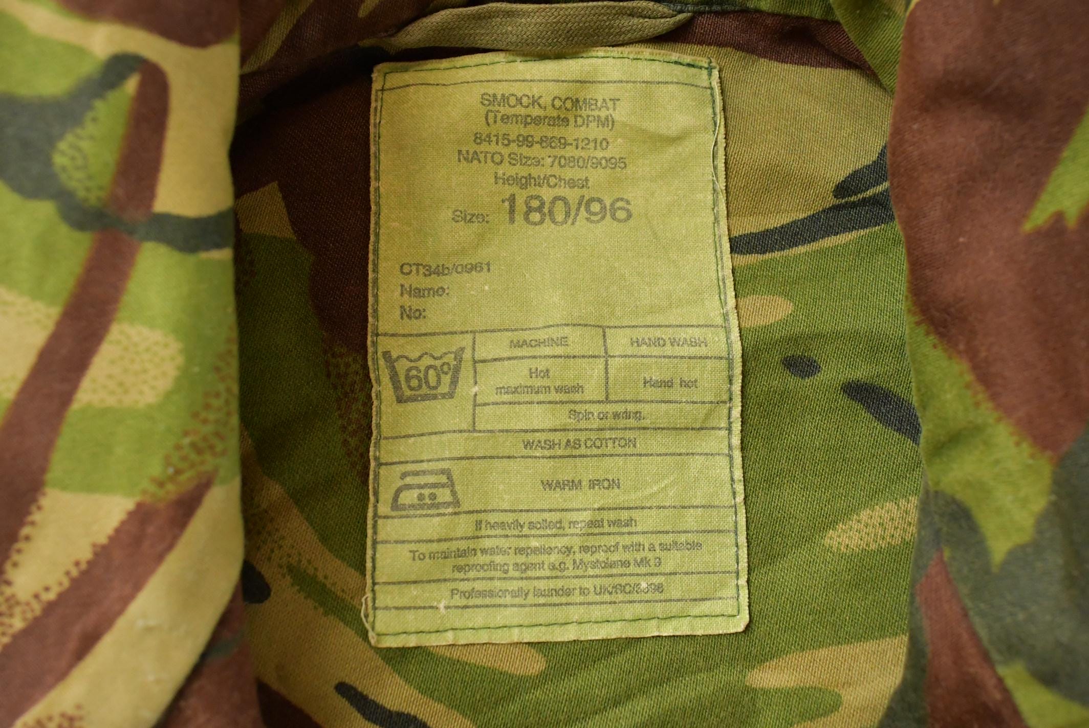 Vintage 1990s Military Smock Jacket Men's L / Button Up Jacket / Army Green / Vintage Army / Streetwear Fashion / Army Jacket