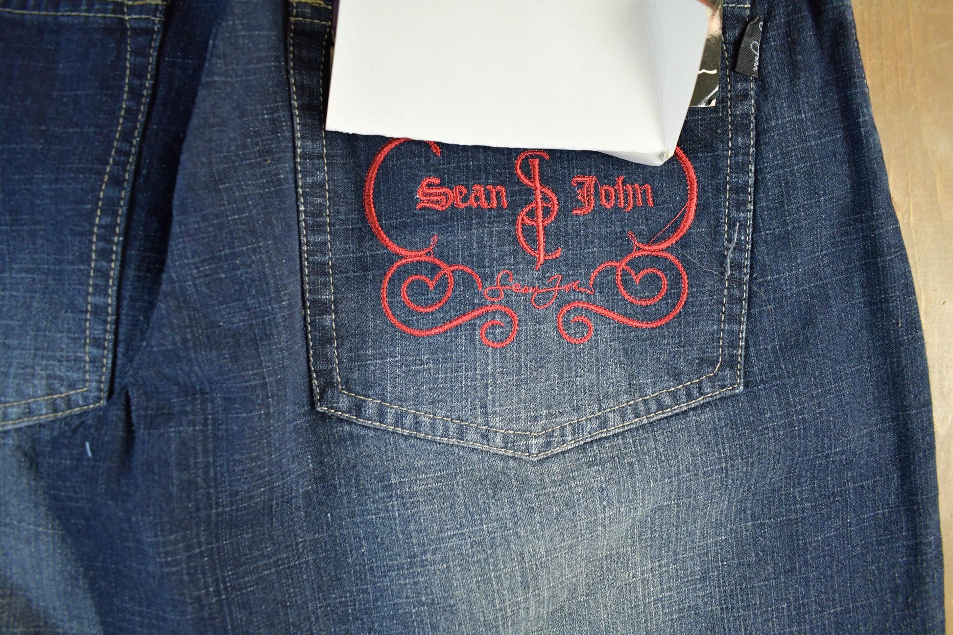 Vintage DEADSTOCK Y2K Sean John Hip Hop Denim Jeans Size 32 x 33