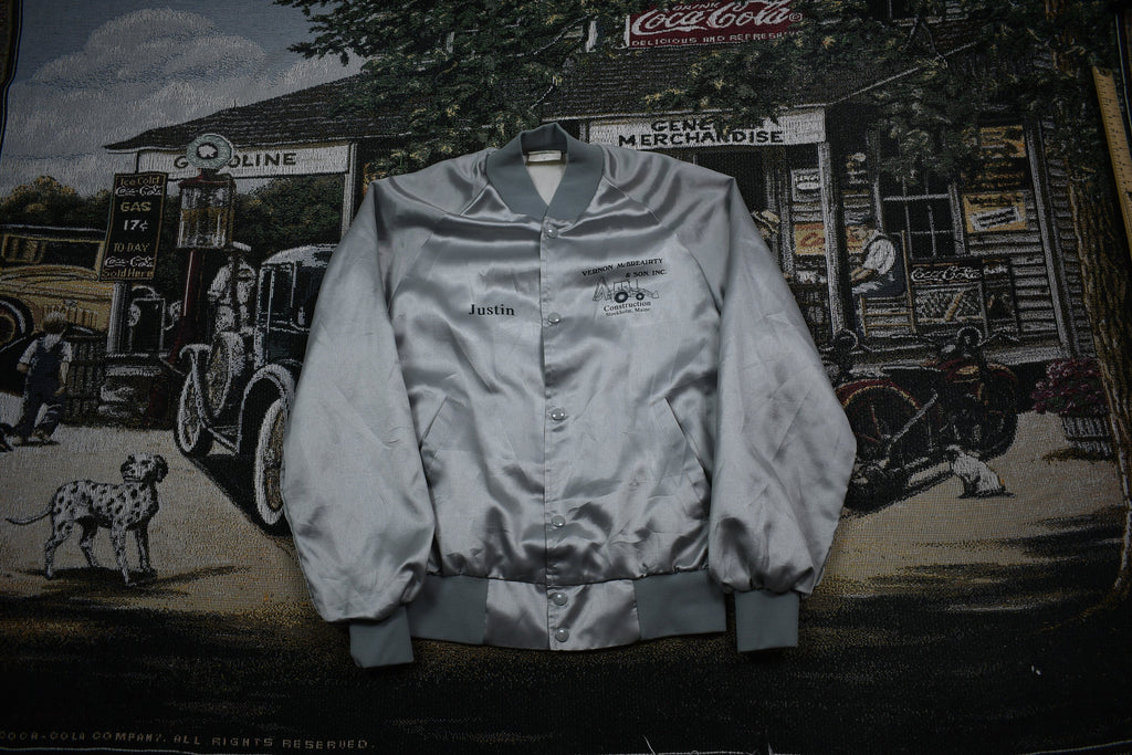 Vintage 1980s Satin Bomber Jacket