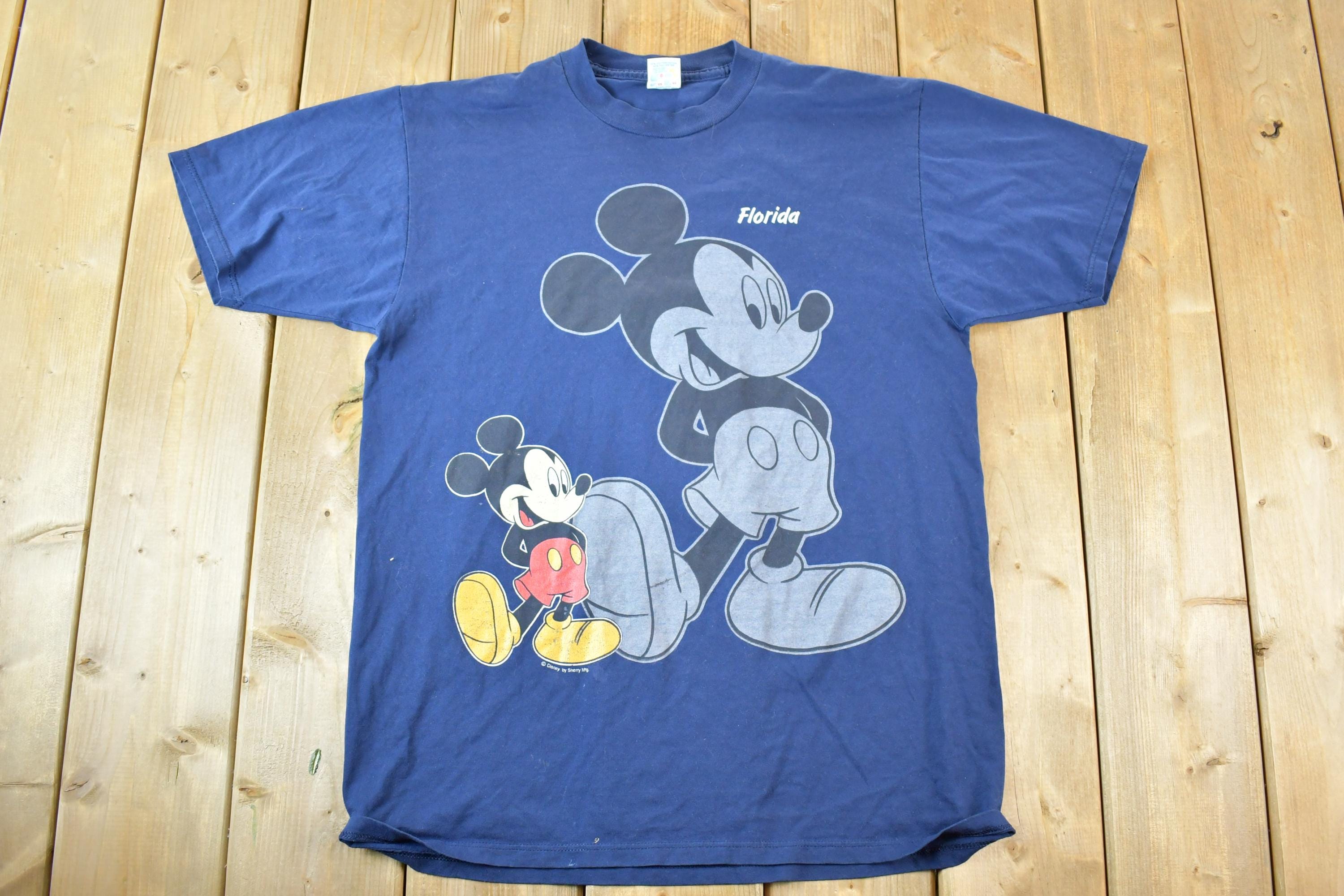 Vintage 1990s Florida Disney Cartoon Promo T-Shirt Mens L