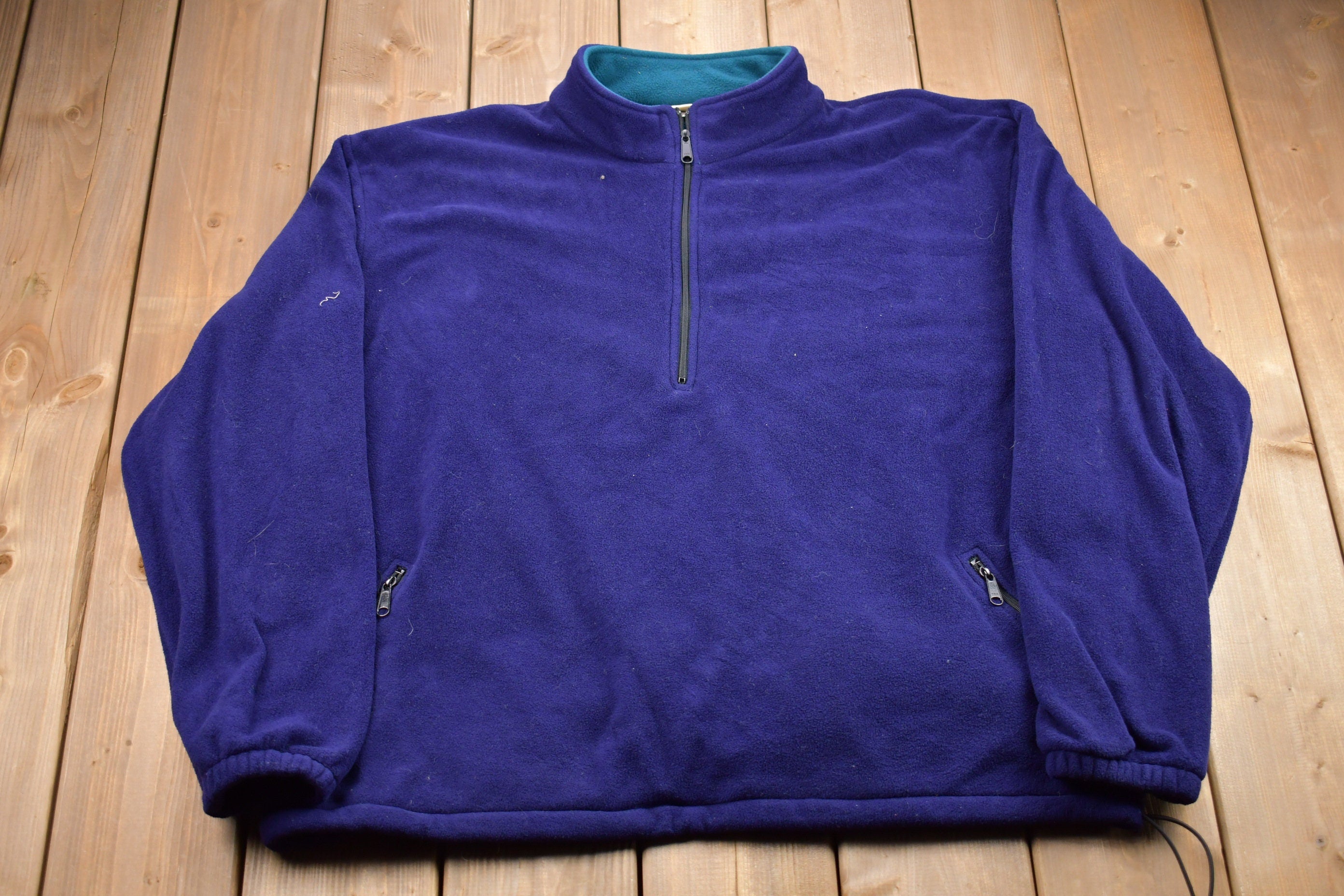 Vintage 1990s Nashbar Cycling Made In USA Fleece Sweater
