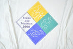 Vintage Y2K Coca Cola Reeds Lake Triathlon Souvenir Single Stitch Graphic Print T-Shirt Made In