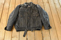 Vintage 1990s Harry Kayn Leather Biker Jacket Men's 2XL