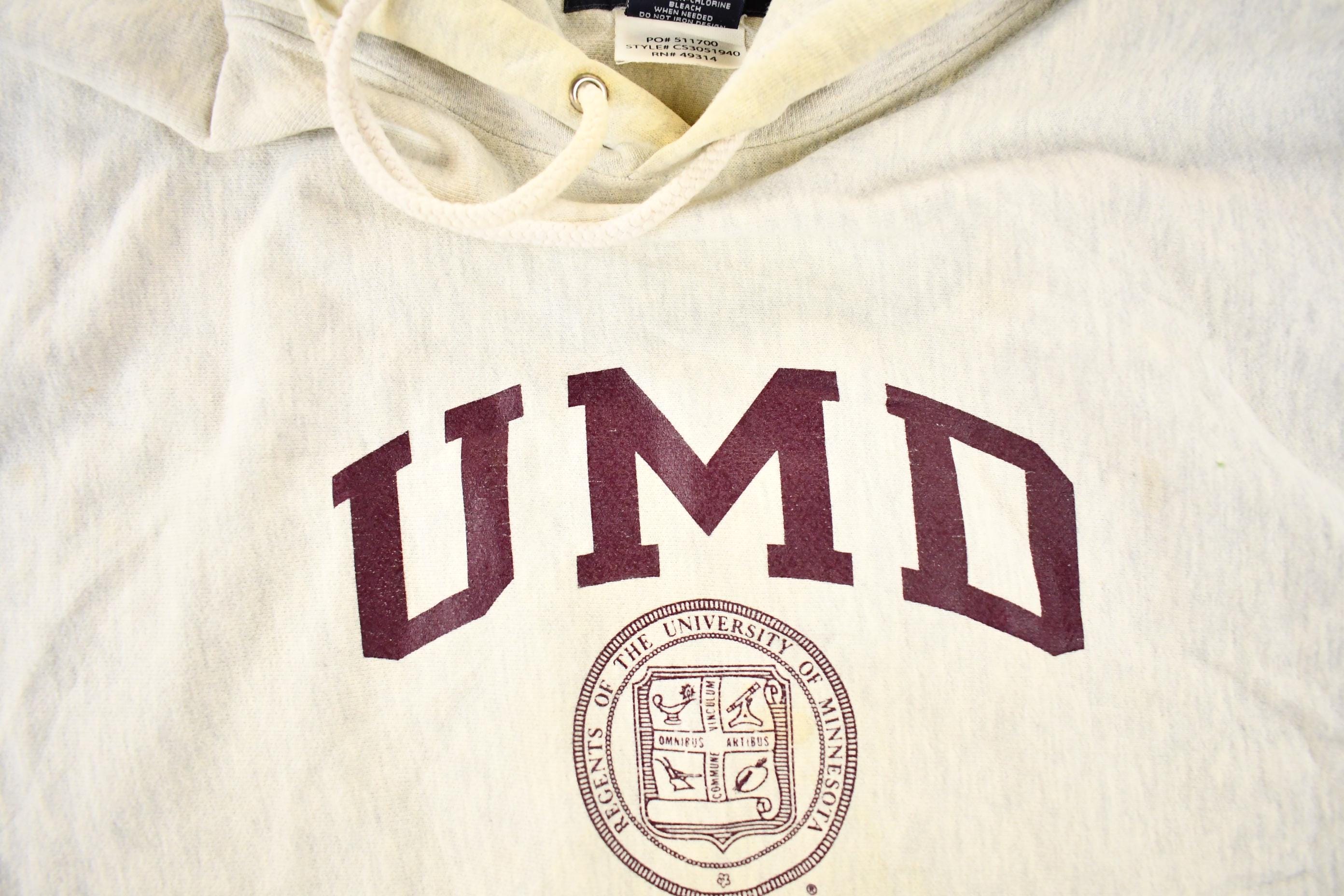 Vintage Y2K Champion Reverse Weave University Of Minnesota Hoodie Sweatshirt Men's XXL
