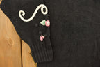 Vintage 1990's Maggie Lawrence Womens Floral Knit Sweater