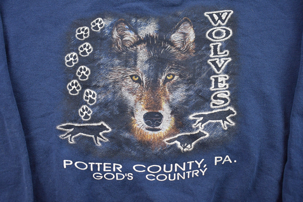 1990s Wolf Potter County PA Crewneck
