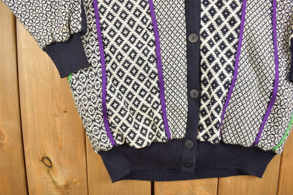 Vintage 1980s Laurel Womens Knitted Cardigan Sweater