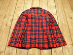 Vintage 1970s Pendleton Plaid Button Up Women's Blazer Size 14