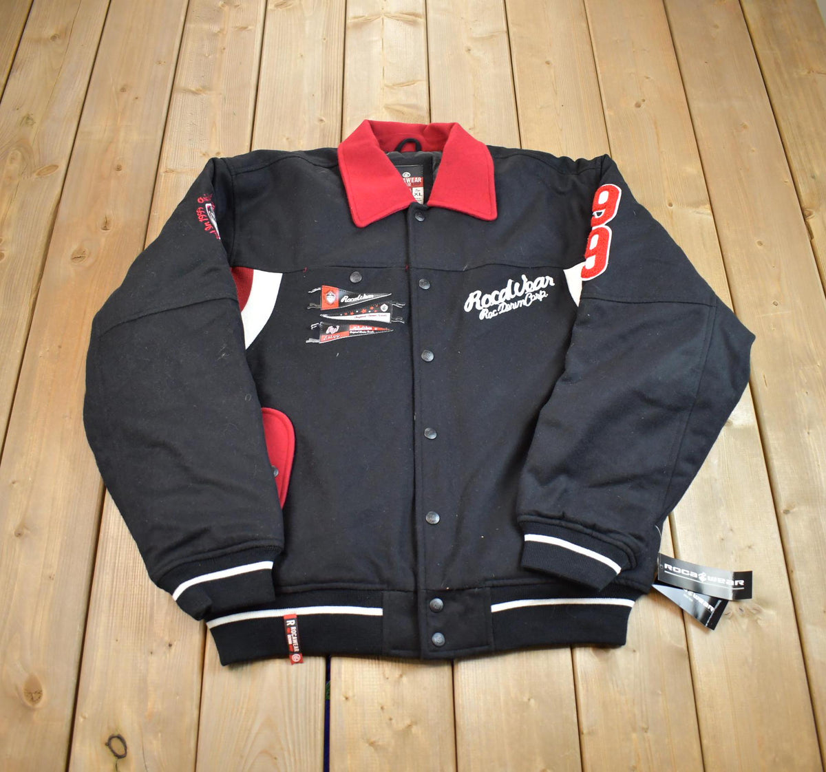 Vintage 1999 Deadstock ROCAWEAR Button Up Embroidered Jacket